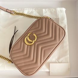 2023 LUXURY Marmont Designer Bags Crossbody Bag Shoulder Woman Chain Bag Messenger Classic Bolso de moda Cartera Cartera Clutch bag Camera bag