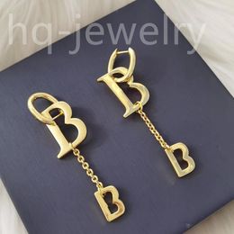 2023 Luxe Master Diamond Studs 14K White Gold Design Dames oorbellen brief F oorbellen Charm cadeau18
