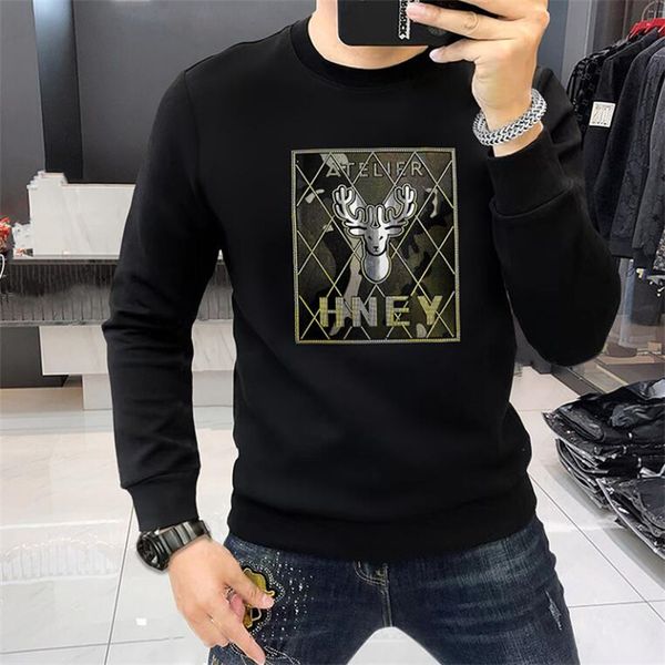 2023 Luxe Hommes Femmes Sweat-shirt noir Lettre Hot Drill Couples Top Classic Hommes Sweat à capuche Femme Sweats à capuche en vrac Plus Taille Pull Vêtements d'extérieur Designer Sweatshirts