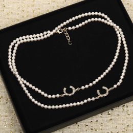 Chaîne de pull longue avec pendentif à breloque de qualité de luxe, avec perles de coquillage naturelles, avec tampon de boîte, PS7461A250T, 2023
