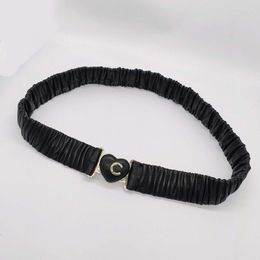 2023 luxe qualité charme taille ceinture pendentif collier avec forme de coeur et cuir véritable noir ont boîte timbre PS7481A
