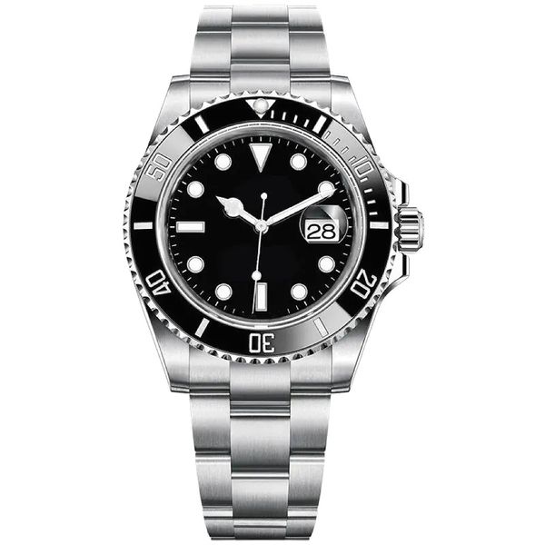 2023 Montre de luxe Rolaxes Clean montres Sea Dweller Master boîtier en acier inoxydable lunette lunettes saphir boucle déployante L