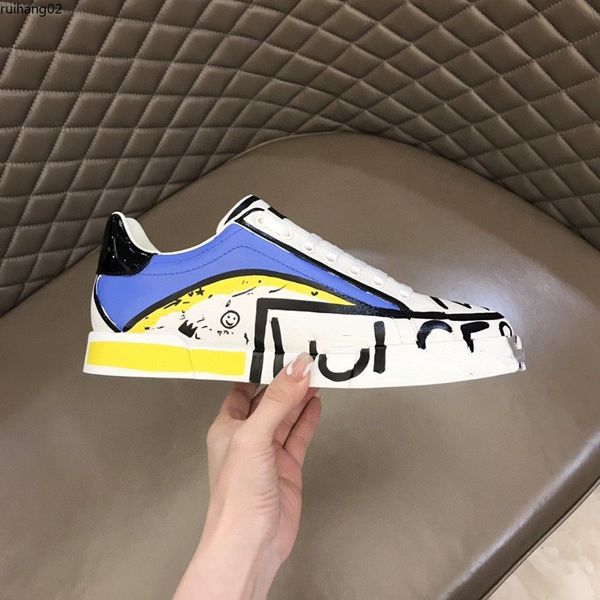 2023 Luxurys Designer Women Shoe Italy Sneaker Low Top Casual Shoes Suela de goma para hombre Printed Becerro Leather Classic Trainers Dress Shoes mkjiuyt rh20000002