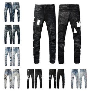 2023 Luxurys Designers Jeans en détresse France Fashion Pierre Straitement Men de mot