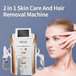 2023 M22 Opt Elight Ipl Máquina láser para depilación Rejuvenecimiento de la piel Arrugas Pigmento Pecas y eliminación de quemaduras solares Tratamiento ascular para el acné Equipo de belleza