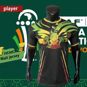 2023 Ma Lii Eagle Hoofd Groen Zwart Wit Voetbalshirts Afrika Thuis Weg Speler Versie Korte Mannen Shirt 23/24