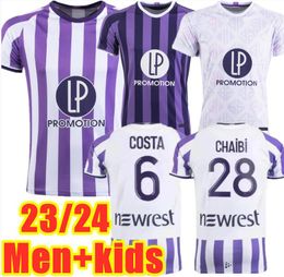 23 24 Toulouse camisetas de fútbol tercero DONNUM DALLINGA Hogar visitante 3er maillot de foot 2023 2024 Hombres kit camiseta de fútbol uniforme CISSOKO ONAIWU CHAIBI ABOUKHLHL NICOLAISEN