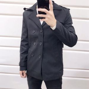 2023 hommes et femmes Trench col Slim Fit à manches longues coupe-vent veste Designer marque classique manteau automne et hiver coupe-vent M-3XL-99