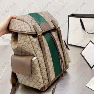 2023 Men Backpacks Designer Fashion Schoolbag grote capaciteit Boy Travel Backpack Classic Rope Buckle Laptop Bag met topkwaliteit 294C