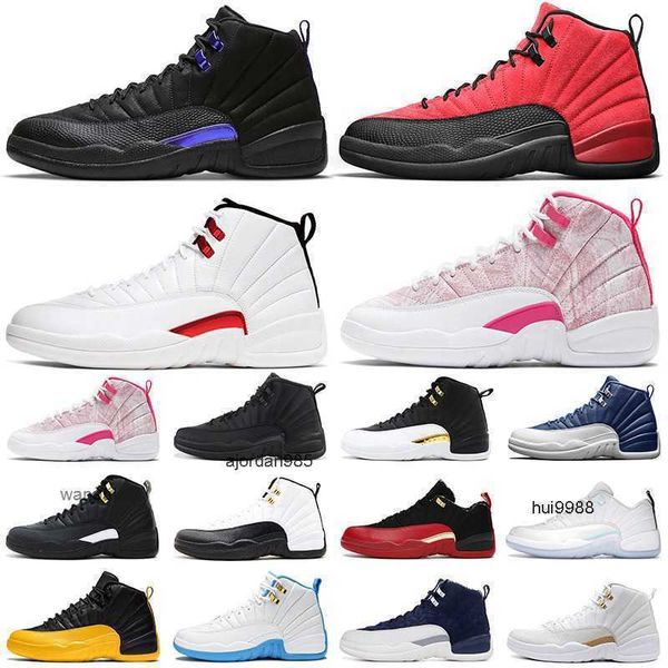 2023 Chaussures de basket-ball pour hommes 12s 12 Bowl Easter Dark Concord Playoffs OVO Reverse Flu Game Royal Indigo Taxi Cherry femmes entraîneurs sportifs JORDON JORDAM