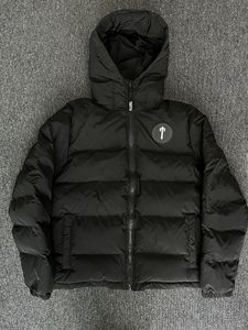 Sweat à capuche brodé Irongate noir pour hommes, manteaux chauds d'hiver, vestes Trapstar, 2023