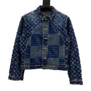 23ss créateurs homme Denim Vestes Jacquard lettres vêtements hommes Manteaux Survêtement Hommes à capuche Vêtements Coton noir bleu