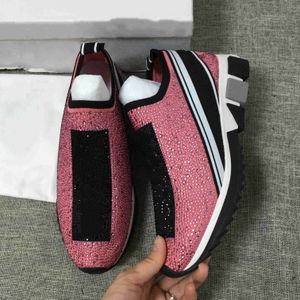 2023 Heren Diamond schoenen Sneakers Rood Roze Schoenen voor dames Bestel een maat groter