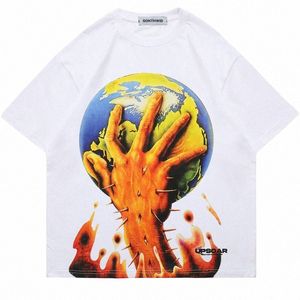 2023 hombres HipHop Streetwear camiseta divertida Iric impresión gráfica camiseta de verano de manga corta camiseta Cott Harajuku Casual Tops Tee i0ND #