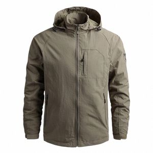 2023 Hommes imperméable à capuche hiver peau imperméable veste tactique sport randonnée coupe-vent crème solaire veste vêtements c15q #