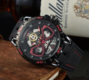 2023 Hombres Bandas de goma Reloj Movimiento Reloj mecánico Relojes de pulsera Super Luminoso Vidrio impermeable Relojes para hombre Montre de Luxe Regalos AAA 0158