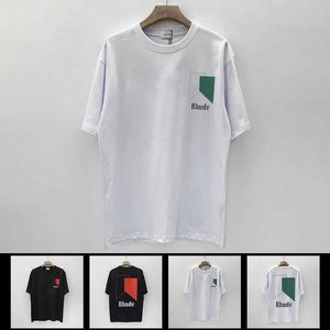 2023 Heren- en Damesmode T-shirt Merk Rhude S Rh Limited Casual High Street Hiphop Zomer Nieuwe Losse Ronde Hals Korte Mouw Yp5e