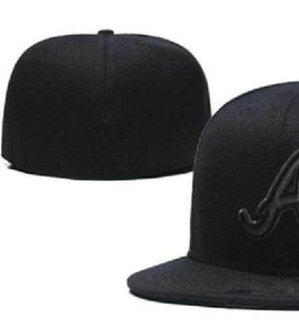 2023 Atlanta Baseball Fitted Caps NY LA SOX Une lettre gorras pour hommes femmes mode hip hop os chapeau été soleil Sports Taille casquette Snapback a5
