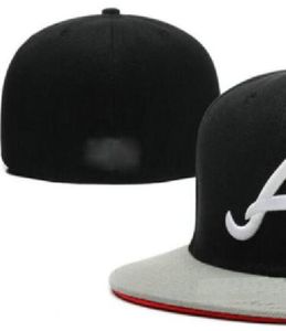 2023 Atlanta Baseball Fitted Caps NY LA SOX Une lettre gorras pour hommes femmes mode hip hop os chapeau été soleil Sports Taille casquette Snapback a1