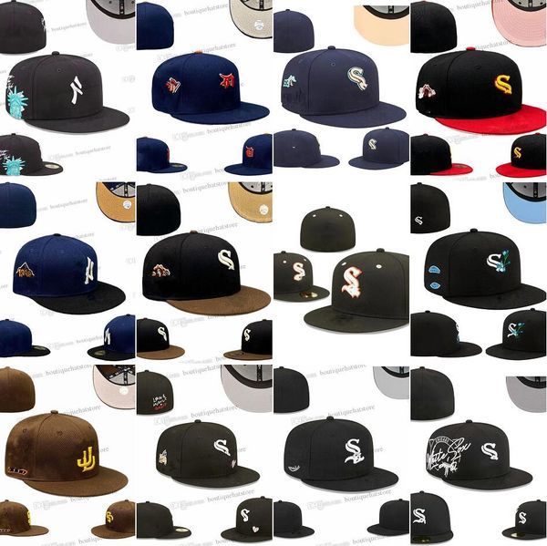 2023 Chapeaux de baseball pour hommes Classique Couleur noire 