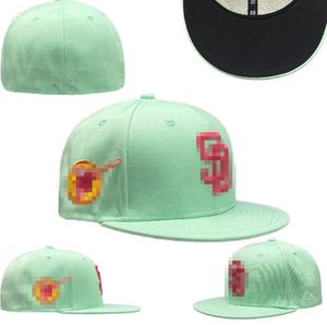 2023 Chapeaux ajustés de baseball pour hommes Classic World Series Hip Hop San Diego Sport SD SOX Full Closed LA NY Design Caps Chapeau 1995 Stitch Heart 