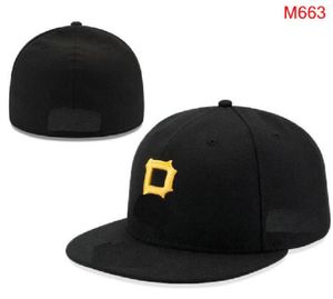 2023 Chapeaux ajustés de baseball pour hommes Sox LA KC Classique Rouge Noir Couleur Hip Hop Pittsburgh Sport Casquettes de conception entièrement fermées Chapeau 05 Stitch Heart 