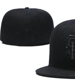 2023 Baseball masculin Full Fermed Caps Summer Navy Blue Letter Bone Men Femmes Black Color toutes les 32 équipes Sport décontracté Hats ajustés à plat "SF" San Diego Mix Colors