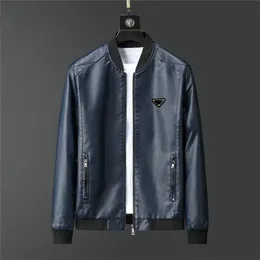 2023 Chaqueta de diseñador para hombres Ropa exterior Abrigo de cuero sintético Hombres Mujeres Cuero Arat Cadena Carta Chaquetas Stand Collar Bomber Moda Parejas Street Wear Tamaño M-8XL