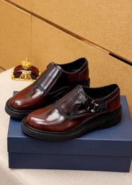 2023 Mannen Designer Platform Oxfords Vrijetijdsmode Platte Schoenen Heren Merk Feest Zakelijke Jurk Schoenen Echt Leer Instappers Loafers Maat 38-45