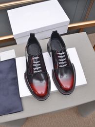 2023 Zapatos de vestir para hombres Moda de negocios clásica Zapatos de boda formales elegantes Hombres Diseñador de marca Slip On Office Oxford Shoes Tamaño 38-45
