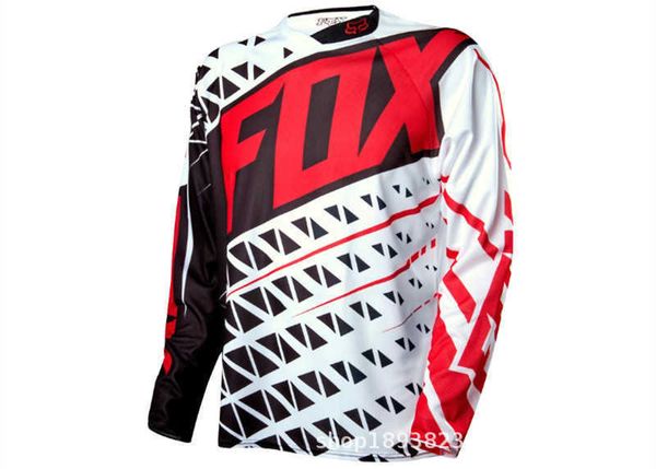 2023 T-shirts de mode pour hommes 2024S 8Zbl Foxx Descente rapide VTT Costume de cyclisme Vélo sec à manches longues Été Moto Racing Dev