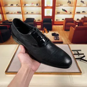 Chaussures habillées en cuir véritable pour hommes, à la mode, pour fête formelle, mariage, messieurs, Oxfords, marque de styliste, plates, taille 38-44, 2023