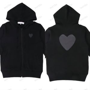 2023 Sweats à capuche pour hommes Femmes Zipper Loose Coat Play Sweatshirt Commes Card Des Small Red Heart Jacket Garcons Standard et Fleece Casual Jumpers Y16