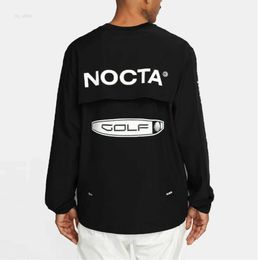 Herenhoodies Amerikaanse versie nocta Golf co branded ademend sneldrogend vrijetijdssport T-shirt met lange mouwen rond Advanced Design 555ess