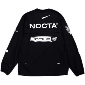 2023 Sweats à capuche pour hommes Version américaine Nocta Golf Co Branded Draw Respirant Séchage rapide Sports de loisirs T-shirt à manches longues Col rond Été