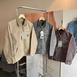 2023 vestes pour hommes vêtements de travail marque de mode Carhart Detroit Batik toile à glissière entraîneur décontracté lâche loisirs tendance 552ess