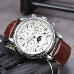 2023 Montre à quartz pour hommes Montre de mode d'affaires PHL Sun Moon Montre de luxe Design Bracelet de montre en cuir de haute qualité Top Luxury 004