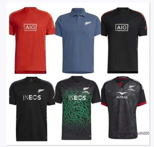 2023 Camisetas para fanáticos de los hombres Camiseta All Super New Zealand Sevens Chaleco Camisa Polo Maillot Camiseta Maglia Tops