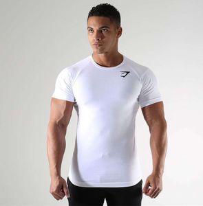 2023 Camiseta de moda de manga corta para hombre, deportes de verano, entrenamiento de secado rápido, ajuste ajustado transpirable