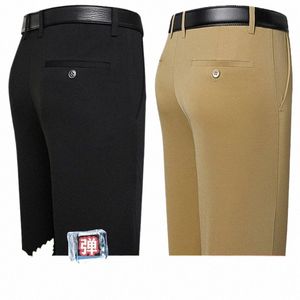 2023 Pantalones casuales de verano para hombres Pantalones rectos de cintura alta Estiramiento Juvenil N-Iring Pantalones delgados t6ve #