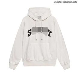 2023 Heren Sy Hoodie Luxury Brand Street Paar Sweatshirt Black 8 Dice Print Design Trend Autumn and Winter Sweater Heren en Women's Hoodies 7tno