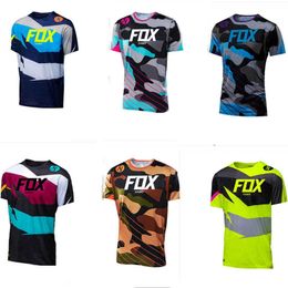 Fox Xamo – T-shirts à manches courtes pour hommes, nouvelle chemise d'été à séchage rapide pour cyclisme en plein air, réduction de vitesse, 2023