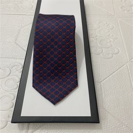 2023 Herenstropdas ontwerper Heren zijden stropdas letter jacquard geweven stropdas, met de hand gemaakt, een verscheidenheid aan stijlen heren bruiloft casual en zakelijke stropdas originele doos 881