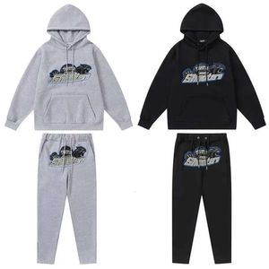 2023 Trackstar voor heren Trapstar Volledig tracksuit Hoodie HUIDE HULDEN BEHOUDERING Decodering Decodering Sportkleding Men en vrouwen Pakken Zipperbroek