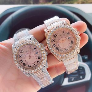 2023 montre pour hommes Hip Hop bijoux personnalisé Moissanite montre de luxe VVS Moissanite diamant hommes demi-montre du corps