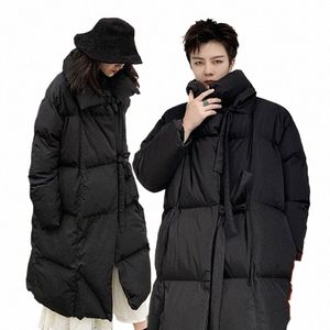 2023 Mannen Winterjassen Fi Jassen Effen Kleur Warme Parka Lg Warme Dikke Mannelijke Jassen Losse Bovenkleding Kleding V87 g7hR #