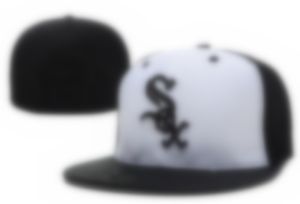 2023 Men's dames honkbal gemonteerde hoeden borduurwerk nieuwe mode hiphop voetbal sport op veld volledig gesloten design caps fan's mix maat 7-8 grootte caps f-9