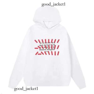 2023 Hood's Hoodie Sweatshirt -ontwerper Margielas MM6 Hoodies Pullover herfst/winter MM6 Streetwear Color Gedrukte trui trend Maison MM6 689