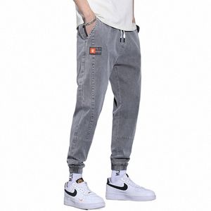 2023 Hommes Printemps et Automne Fi Tendance Denim Legging Coupe Ample Neuf Divisi Tenue Taille Moyenne Polyvalent Pantalons Décontractés 11cz #