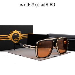 2023 Männer Vintage Pilot Sonnenbrille Quadratische Damen Sonnenbrille Mode Designer Shades Luxus Golden Frame Sonnenbrille UV400 Farbverlauf LXN-EVO DITA 0VEU